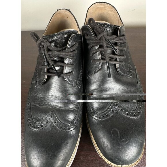 Cole Haan Original Grand Wingtip Oxfords Black Size 9.5 Mens C2640 Leather main image 9